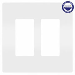 LEGRAND Pass Seymour RWP262WAMCC6 Two-gang Screwless Wall Plate