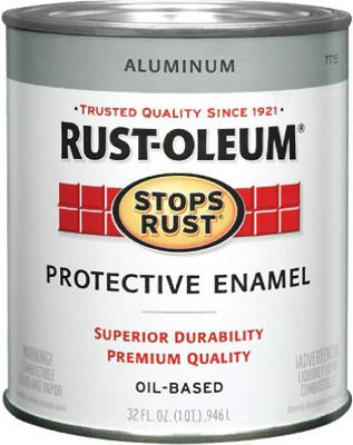 RUST-OLEUM Rust-oleum 7715-502 Aluminum Enamel Coating 1 Qt