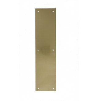 IVES Ives 82004315 Push Plate 3.5x15 in Satin Brass