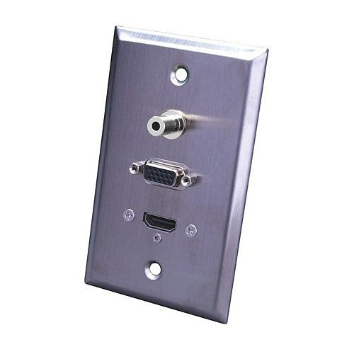 VANCO Vanco 120953X Wall Plate Hdmi Svga 3.5mm