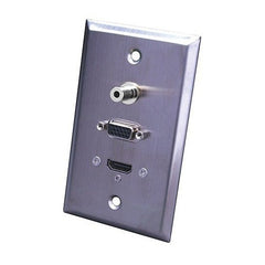 VANCO Vanco 120953X Wall Plate Hdmi Svga 3.5mm
