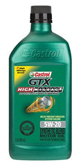 CASTROL Bp Lubricants 15B6E6 Castrol Gtx 5W-20 High Mileage Oil Qt