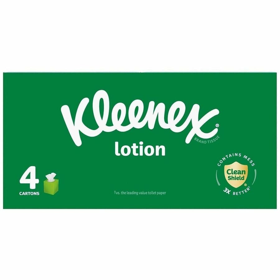 KIMBERLY-CLARK Kimberly-Clark KCC54289 Kleenex Soothing Lotion Facial Tissues 4 Pack (60/Box)