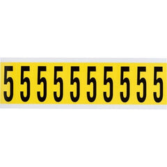 BRADY Brady 3440-5 Number Label 2.25 H x 0.875 W Card of 10