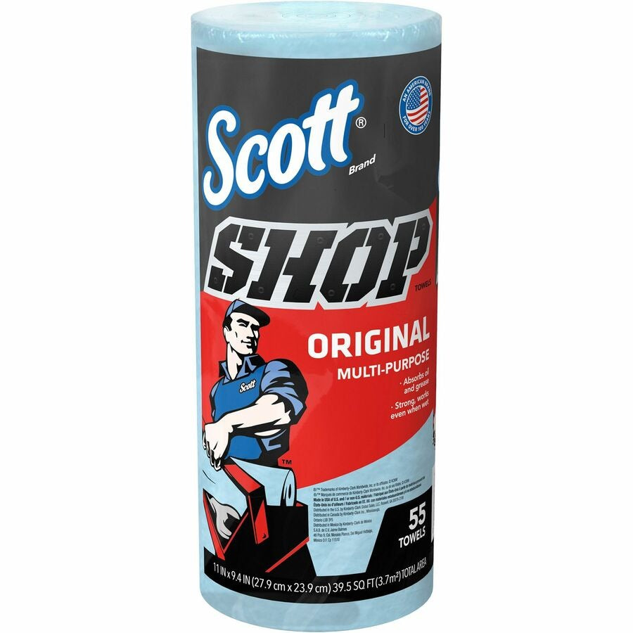 KIMBERLY-CLARK Kimberly-Clark KCC75147 Scott Original Shop Towels 55 Pack (1040 x 11 in)