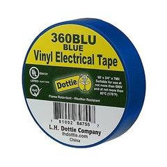 DOTTIE L H Dottie Co 360BLU Pvc Tape Blue 3/4in X 60ft 7mil