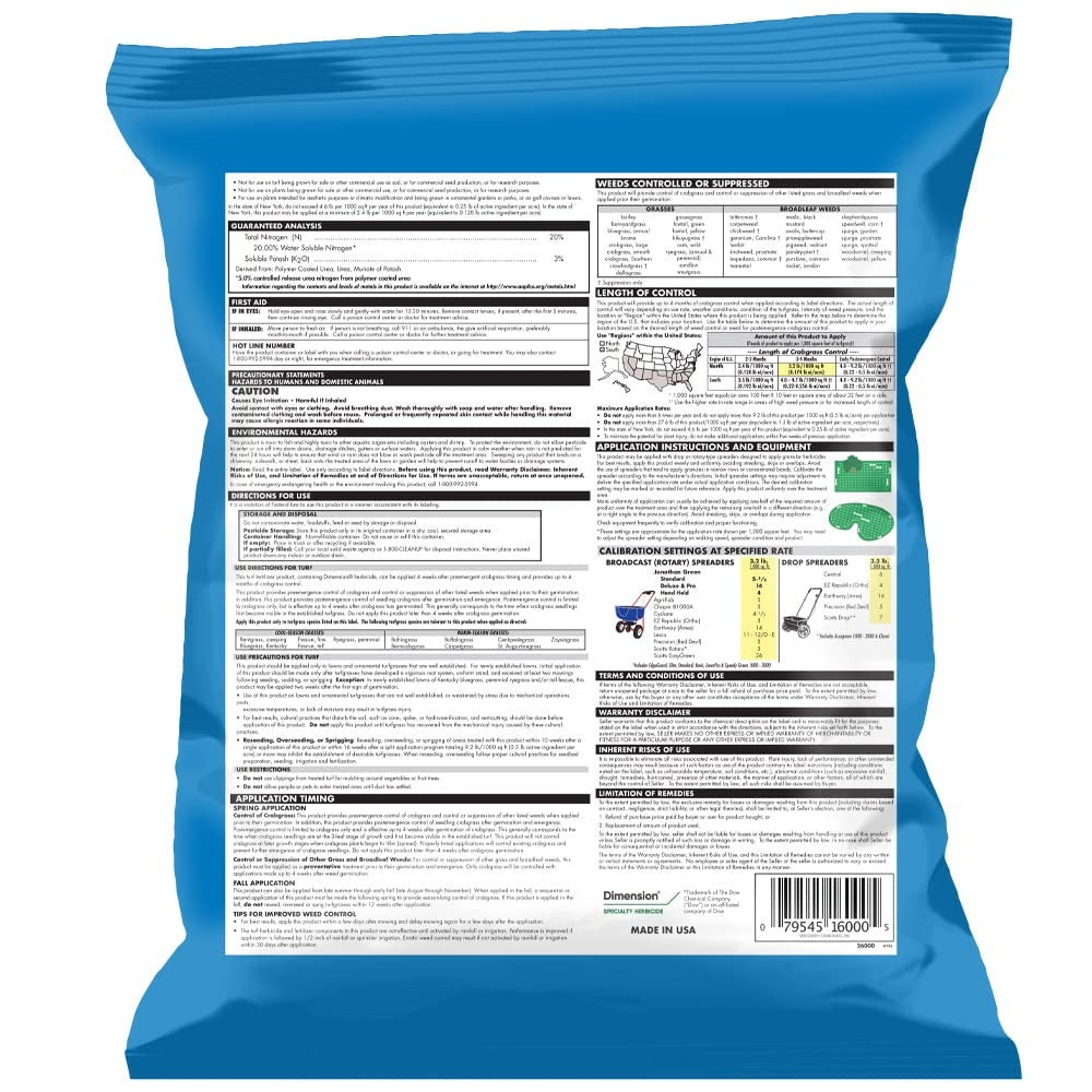 JONATHAN GREEN Jonathan Green 16000 Veri-Green Crabgrass Preventer Plus Fertilizer 20-0-3 (5,000 Sq. Ft.) 16000-2D1E