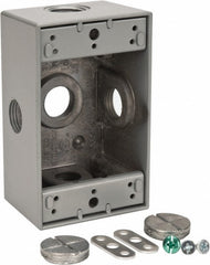 THOMAS & BETTS Thomas Betts B1501SGR Aluminum Outlet Box 1 Gang