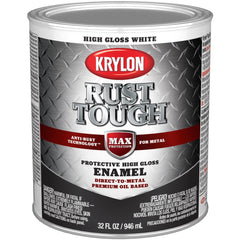 KRYLON Krylon K09704008 Brush-on Anti-rust Paint Gloss White 1 Qt