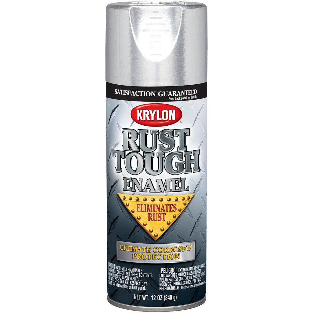 KRYLON Krylon K09232008 Rustproof Enamel Spray Paint Silver 12 Oz