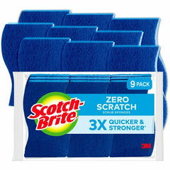 3M 3M MMM5295 Scotch-Brite Non-Scratch Scrub Sponges 9/Pack