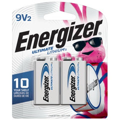 ENERGIZER Eveready Battery Co L522BP2 9V Lithium Battery 2 Pack