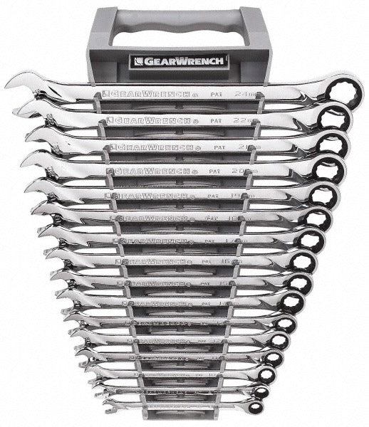 GEARWRENCH Gearwrench 85099 16 Pc Metric Ratcheting Combination Wrench Set