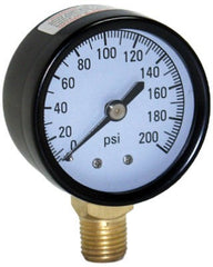 ASHLAND Ashland Water Group M2002-4L Pressure Gauge 200 Psi