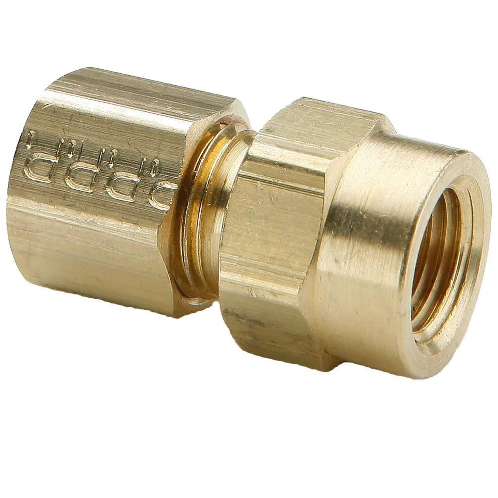 PARKER Parker 66C-7-6 Compression Tube Connector 3/8-18 Fnpt