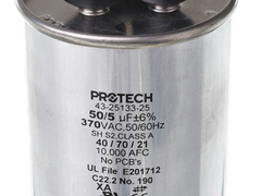 RUUD RUUD 43-25133-25 Dual Round Capacitor 50+5 uf (SIZE) REPLACEMENT MPN