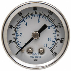 PARKER Parker K4515N18160 Frl Pressure Gauge 0-160 Psi