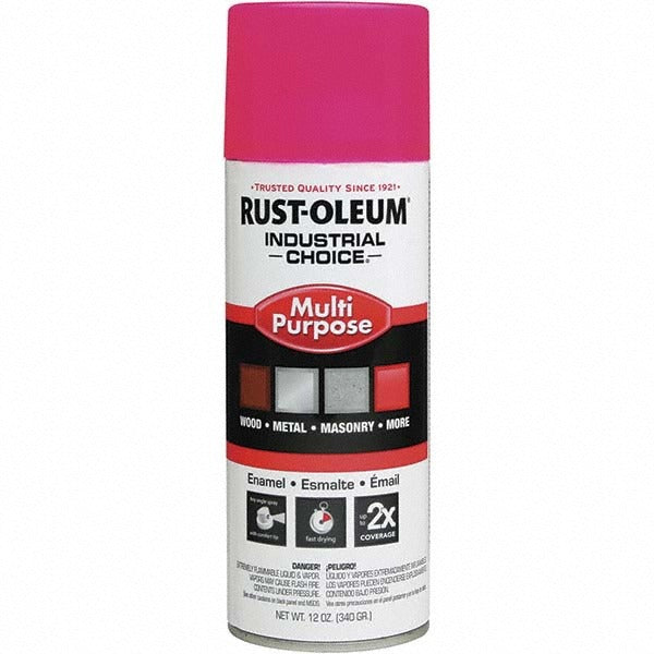 RUST-OLEUM Rust-oleum 1659830 Enamel Spray Paint Fluorescent Pink 16 Oz