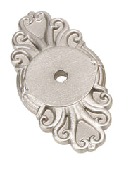 EMTEK Emtek 86293US15 Ribbon Reed Cabinet Knob Backplate Satin Nickel