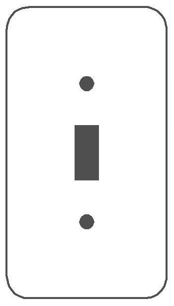 MULBERRY METAL PRODUCTS Mulberry Metal Products 75071 standard wallplate 1-gang (Princess 5 x 2.75 in)