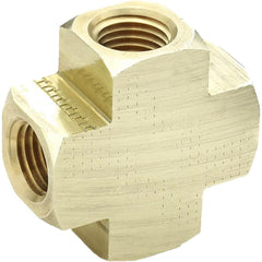 PARKER Parker 2205P-4 Female Cross Fitting 1/4 in Fnptf
