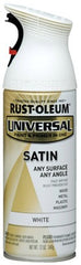 RUST-OLEUM Rust-oleum 245210 Universal Satin White Spray Paint 12 Oz