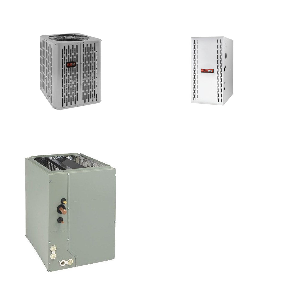 TRANE TRANE 36000 BTU R-454B 15 SEER2 Central Furnace + Coil Dual Fuel System