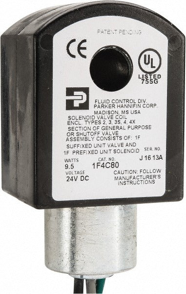 PARKER Parker 1F4C80 Solenoid Coil 24V Nema 4X Class F