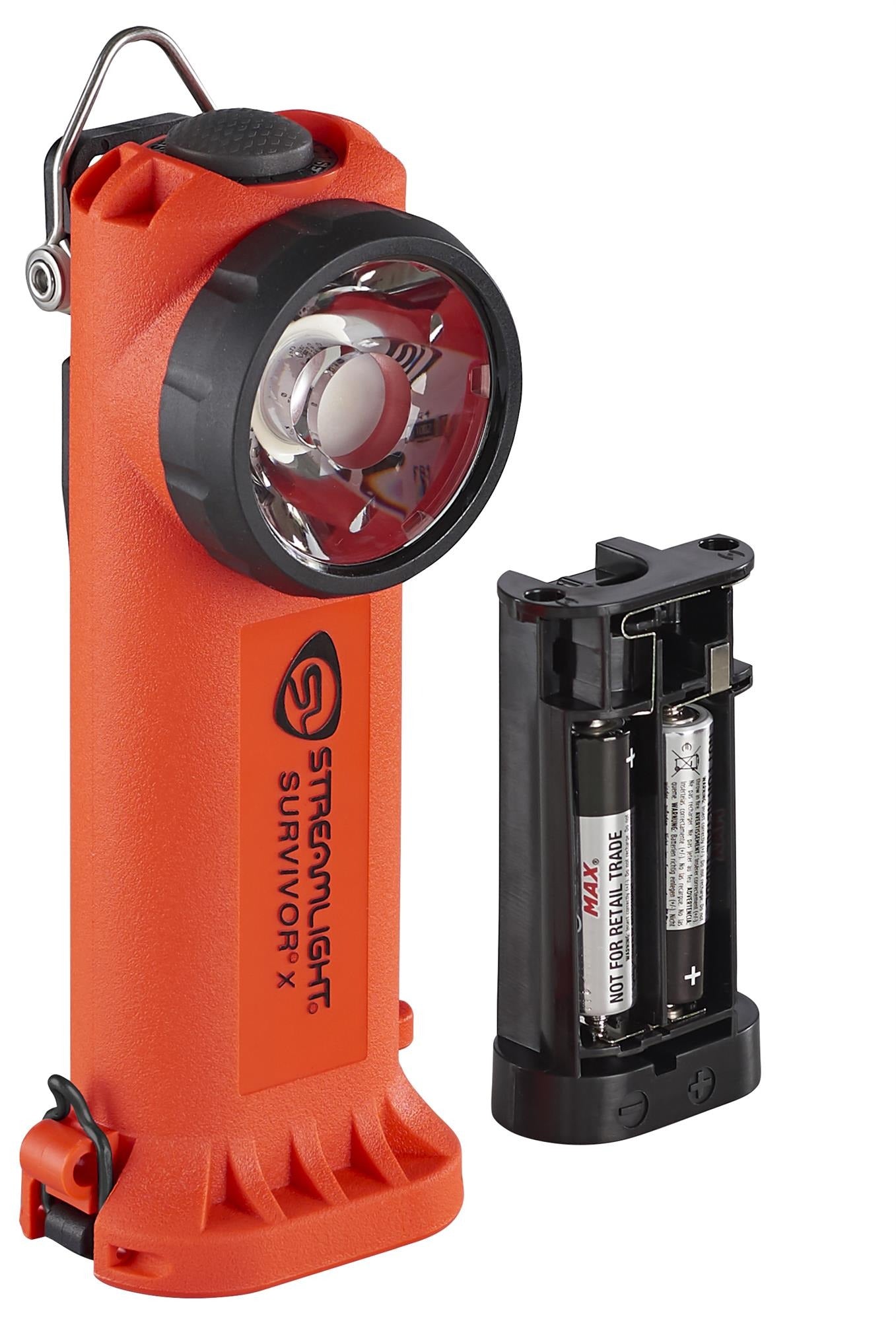 STREAMLIGHT Streamlight 90962 Survivor X Rechargeable Right Angle Light 120V/100V AC 12V DC Bank Charger 90962
