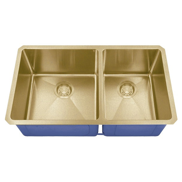 DAKOTA Dakota Plumbing Products DSM-6040GD 60/40 Undermount Kitchen Sink