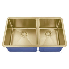 DAKOTA Dakota Plumbing Products DSM-6040GD 60/40 Undermount Kitchen Sink