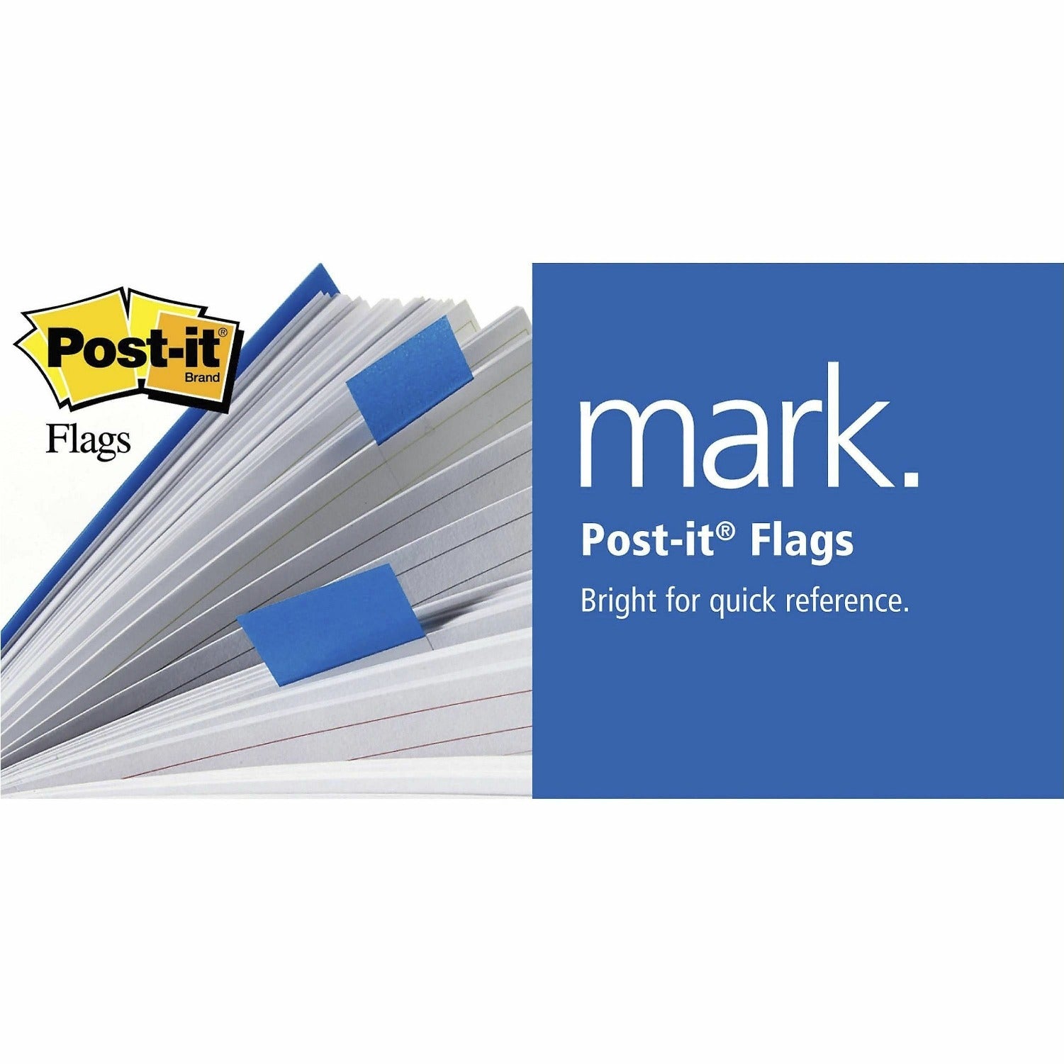 3M 3M MMM6834ABX Post-it Flags 1/2 inches x 1-3/4 inches 4 Pack