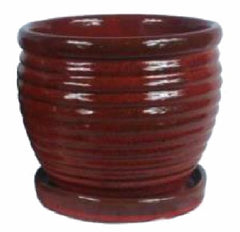 TRENDSPOT Trendspot Inc CR10479-05D Red Honey Jar Planter 6 Inches