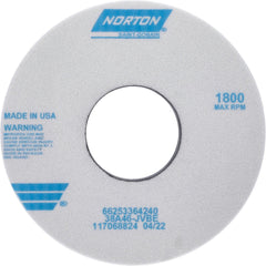 NORTON Norton 66253364240 Surface Grinding Wheel 46 Grit 14 in