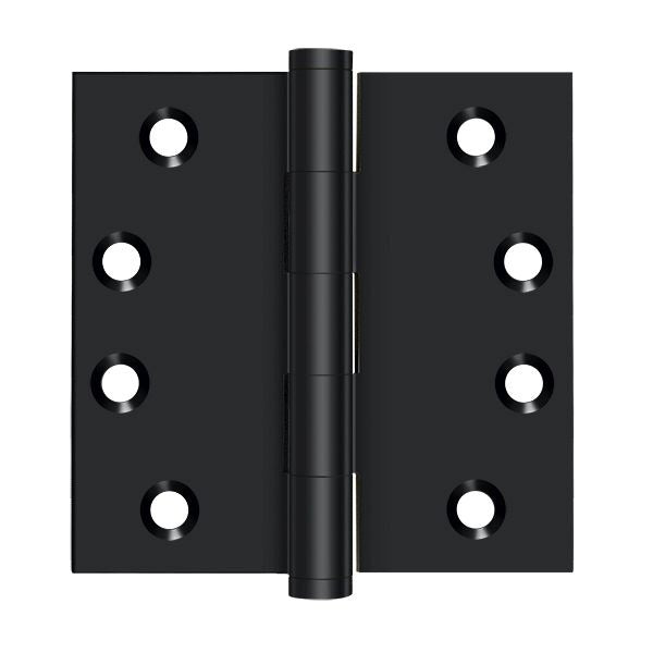 DELTANA Deltana DSB419 Square Door Hinge 4x4 Inches Black