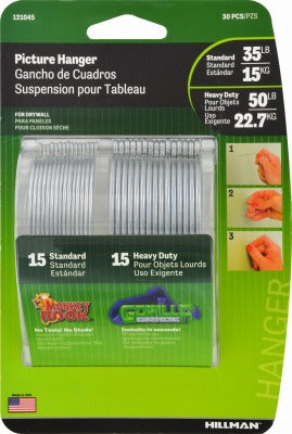 HILLMAN Hillman Fasteners 121045 Monkey Wall Hooks 30 Piece