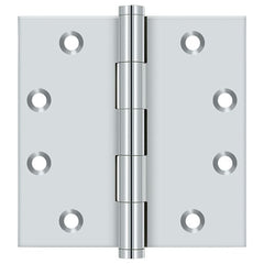 DELTANA Deltana DSB4526 Square Door Hinge 4.5x4.5 Bright Chrome