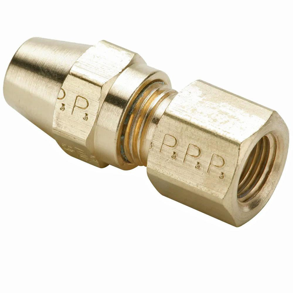 PARKER Parker 66AB-6-6 Compression Tube Connector 3/8-18 Nptf