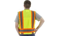 MAJESTIC Majestic 75-3235/l Hi-vis Surveyor Vest Ansi Class 2