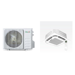 BRAVO ROMA BRAVO ROMA 9000 BTU R-410A 17 SEER2 1-Zone Ceiling Cassette Mini Split