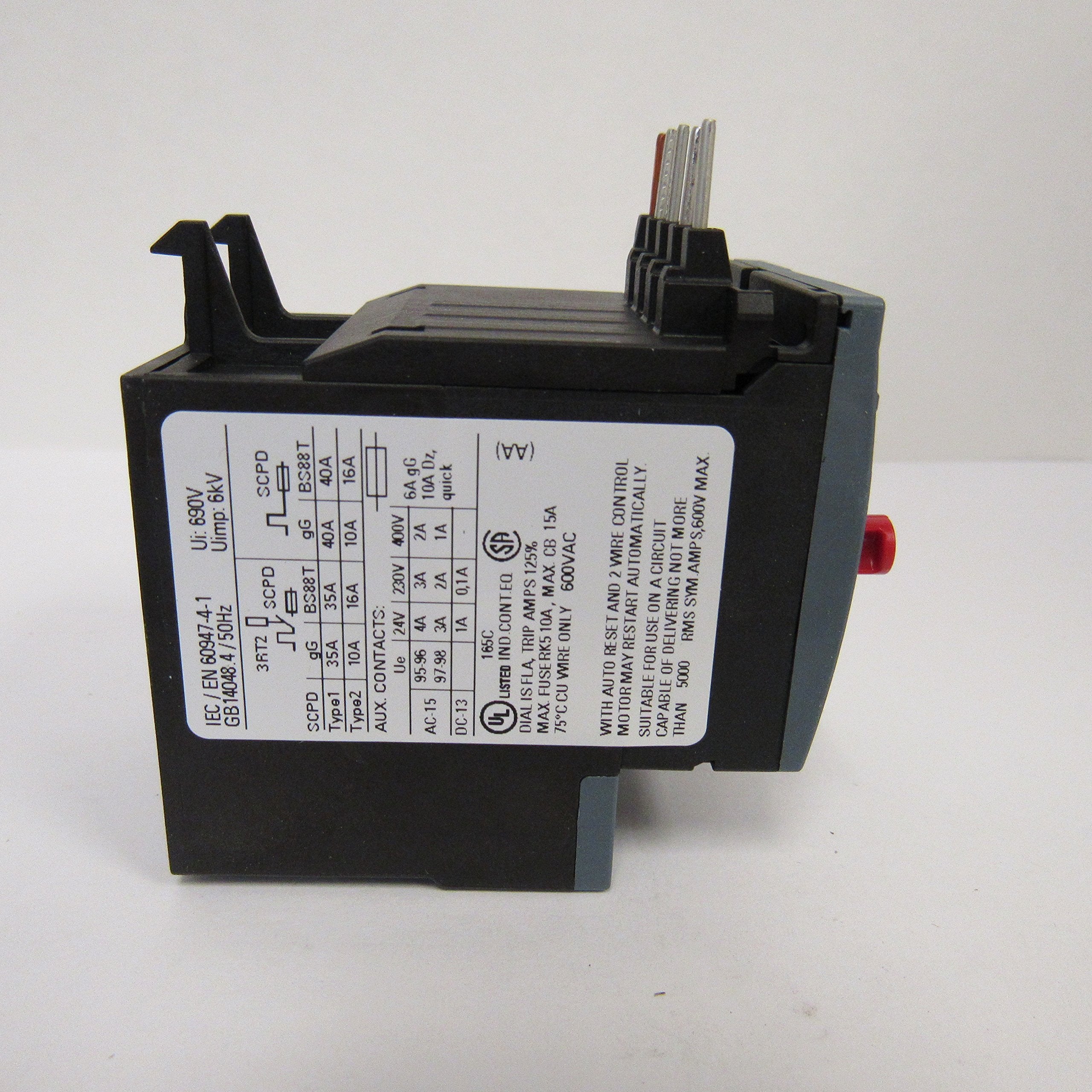 SIEMENS Siemens 3RU2116-1DB0 Overload Relay 2.2-3.2 Amp 3-Pole 1NC 1NO