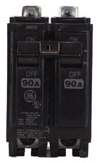 GENERAL ELECTRIC GE THQB2190 THQB Molded Case Miniature Supplementary Protector 120/240 VAC 90 Amp 10 kAIC 2 Poles