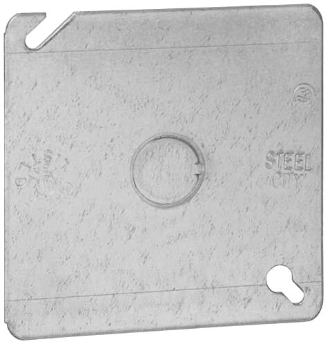 ABB ABB 52-C-6 Steel-City 52C6 Outlet Box Cover Power 4 - 1/2 Knockout