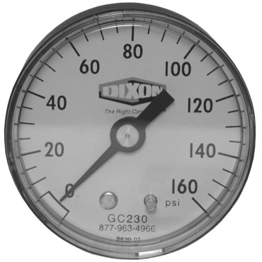 DIXON VALVE & COUPLING GC240 PRESSURE GAUGES