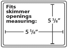 SimPoolTec AGSD-H2 Above Ground Skimmer Plug | 5-5/8 x 5-3/8 | Standard Faceplate