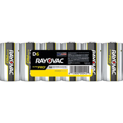 Rayovac ALD-6J D Size 1.5 Volt 6/Pack Shrink Pack