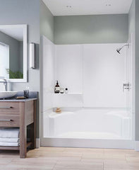 Aquatic 16033P-WH Aquatic Bath 60 X 34 X 72 Three Piece Shower Unit Replacement MPN