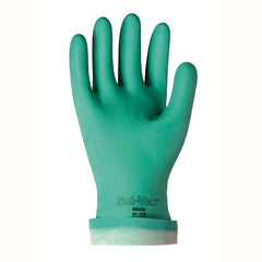 Ansell 37-175-10 Solvex 13 15mil Green Nitrile Rubber Gloves Size 10