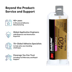 3M 7100148736 Scotch-Weld Epoxy Adhesive DP420 Off-White, 50 mL