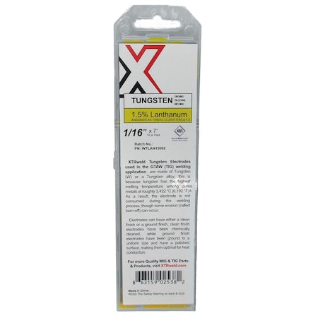 XTRWELD WTLAN15040 WELDING TUNGSTEN